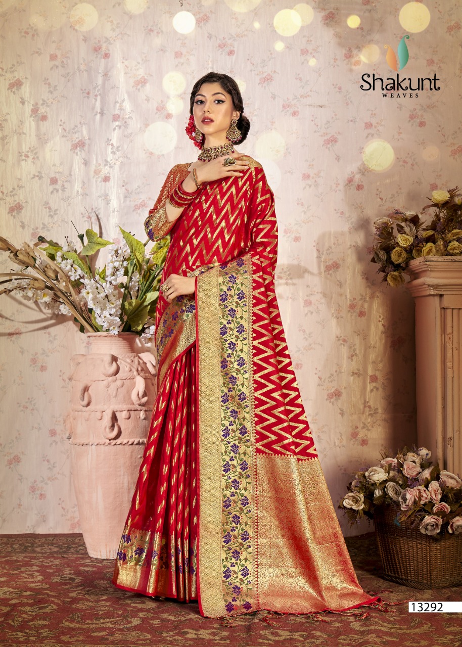 shakunt weaves sks fancy 1023 silk gorgeous  saree catalog