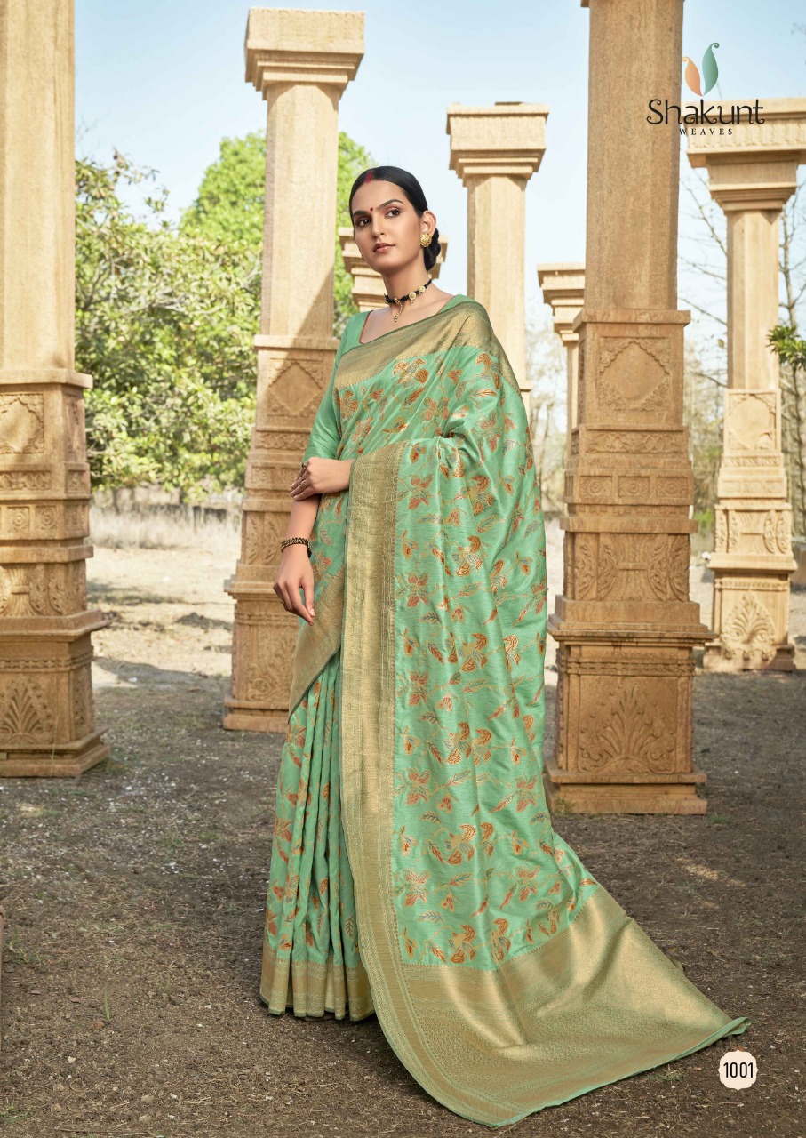 shakunt weaves sks fancy 2020 silk festive look saree catalog