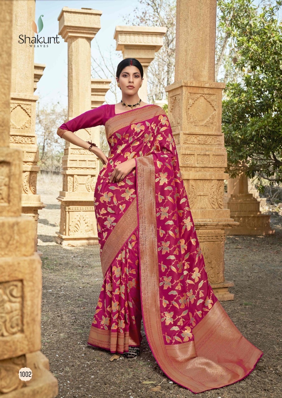 shakunt weaves sks fancy 2020 silk festive look saree catalog