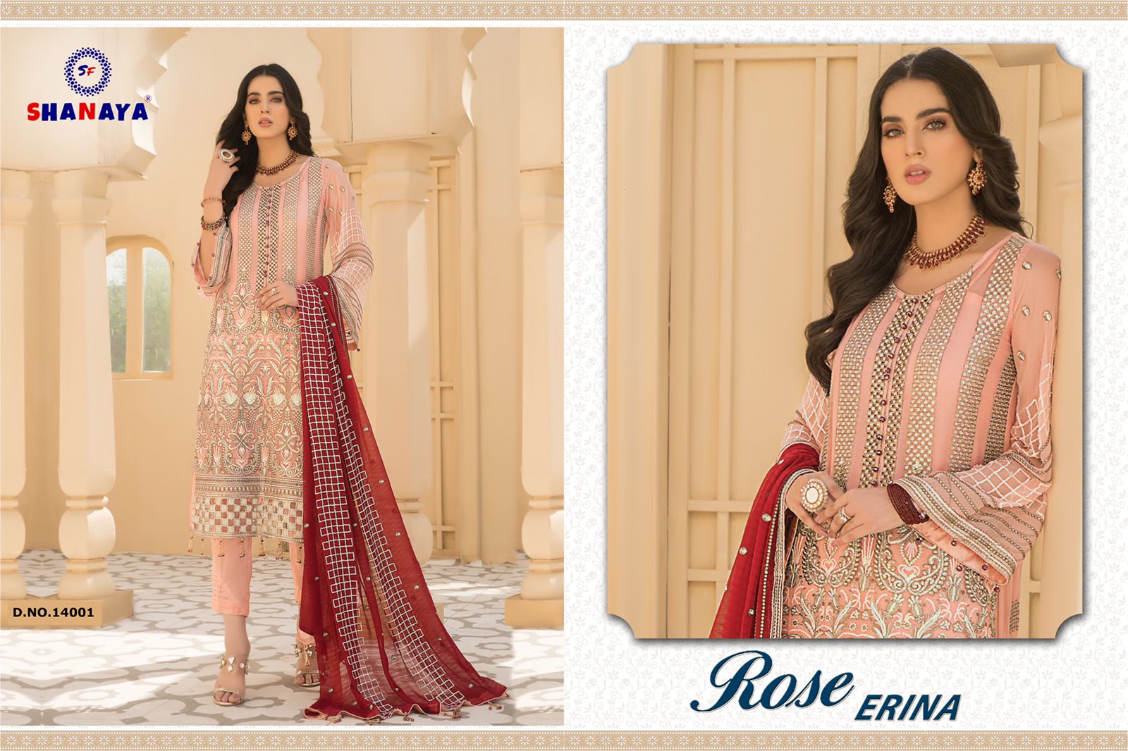 shanaya rose erina georgette gorgeous look salwar suit catalog