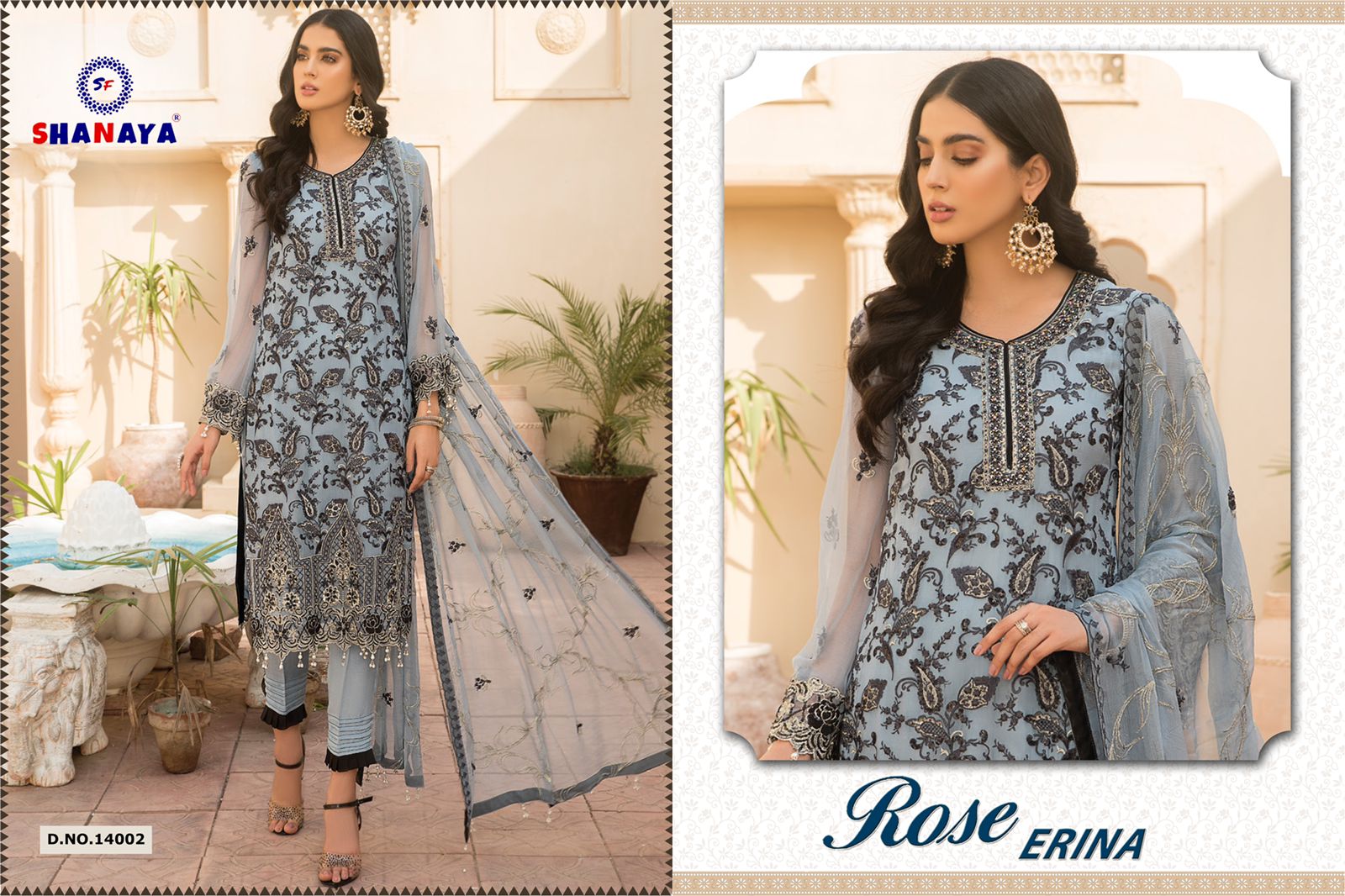 shanaya rose erina georgette gorgeous look salwar suit catalog