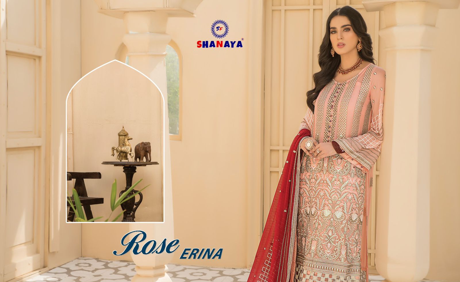 shanaya rose erina georgette gorgeous look salwar suit catalog