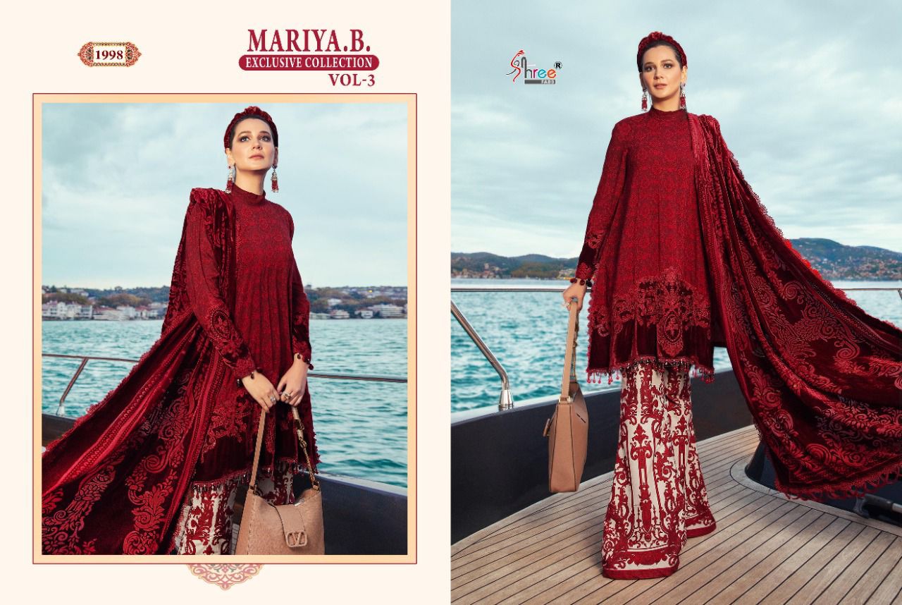 shree fab mariya b exclusive collection vol 3 cotton elegant look salwar suit cotton dupatta catalog