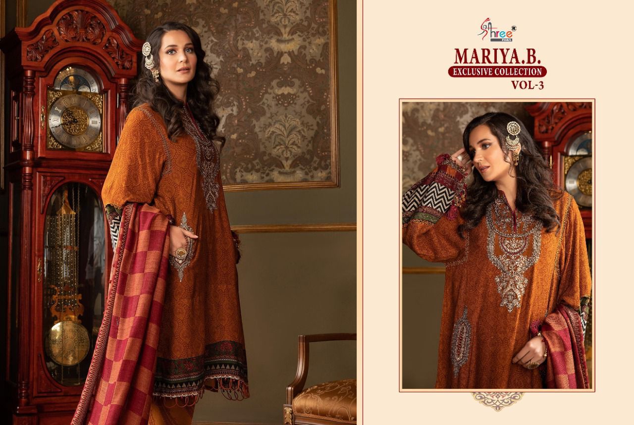 shree fab mariya b exclusive collection vol 3 cotton elegant look salwar suit cotton dupatta catalog