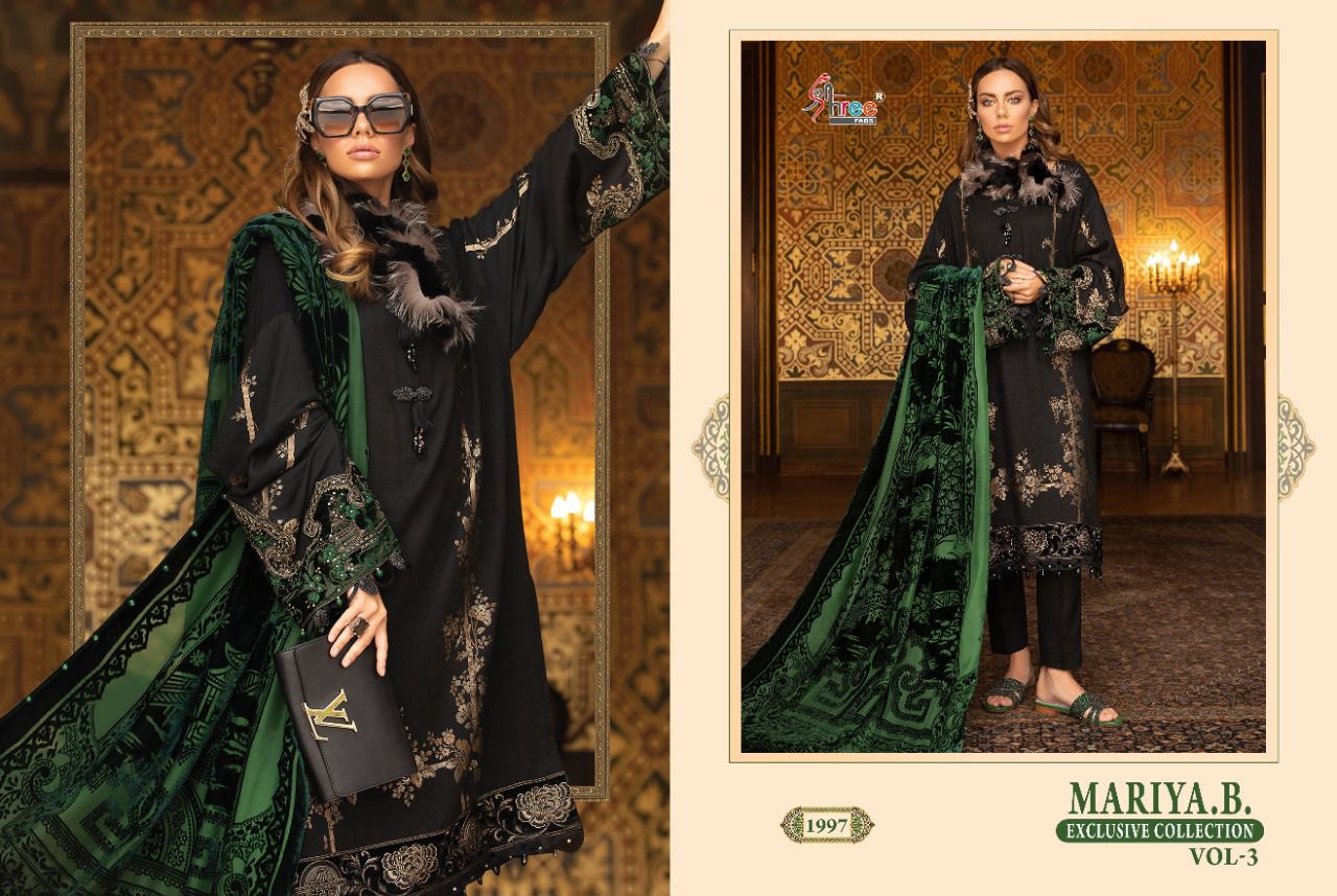 shree fab mariya b exclusive collection vol 3 cotton elegant look salwar suit cotton dupatta catalog