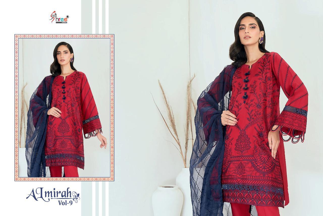 Shree Fabs Almirah Vol 9 Embroidered Pakistani Dress Material Collection