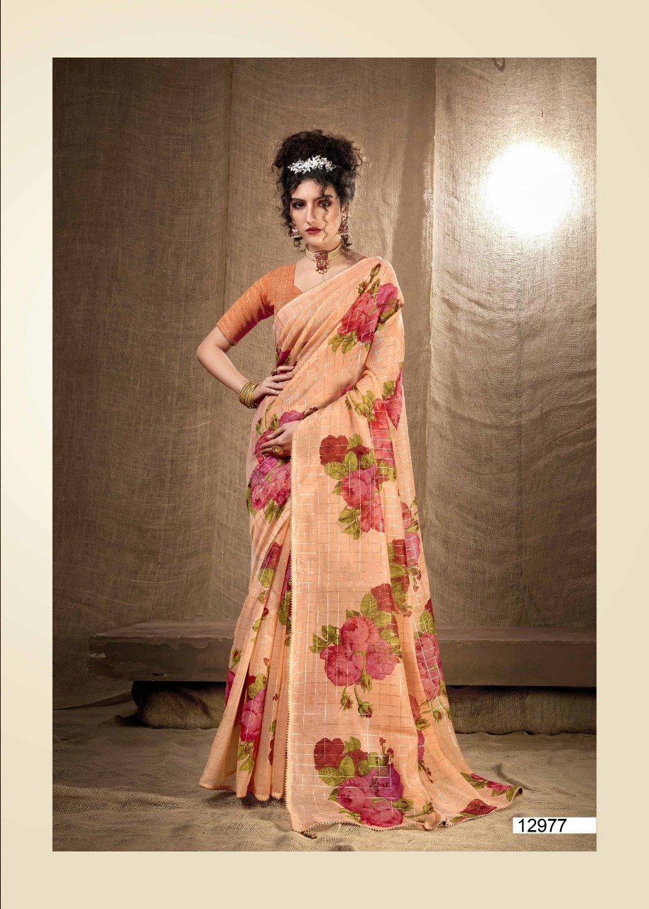 triveni kashishwari cotton regal look print saree catalog