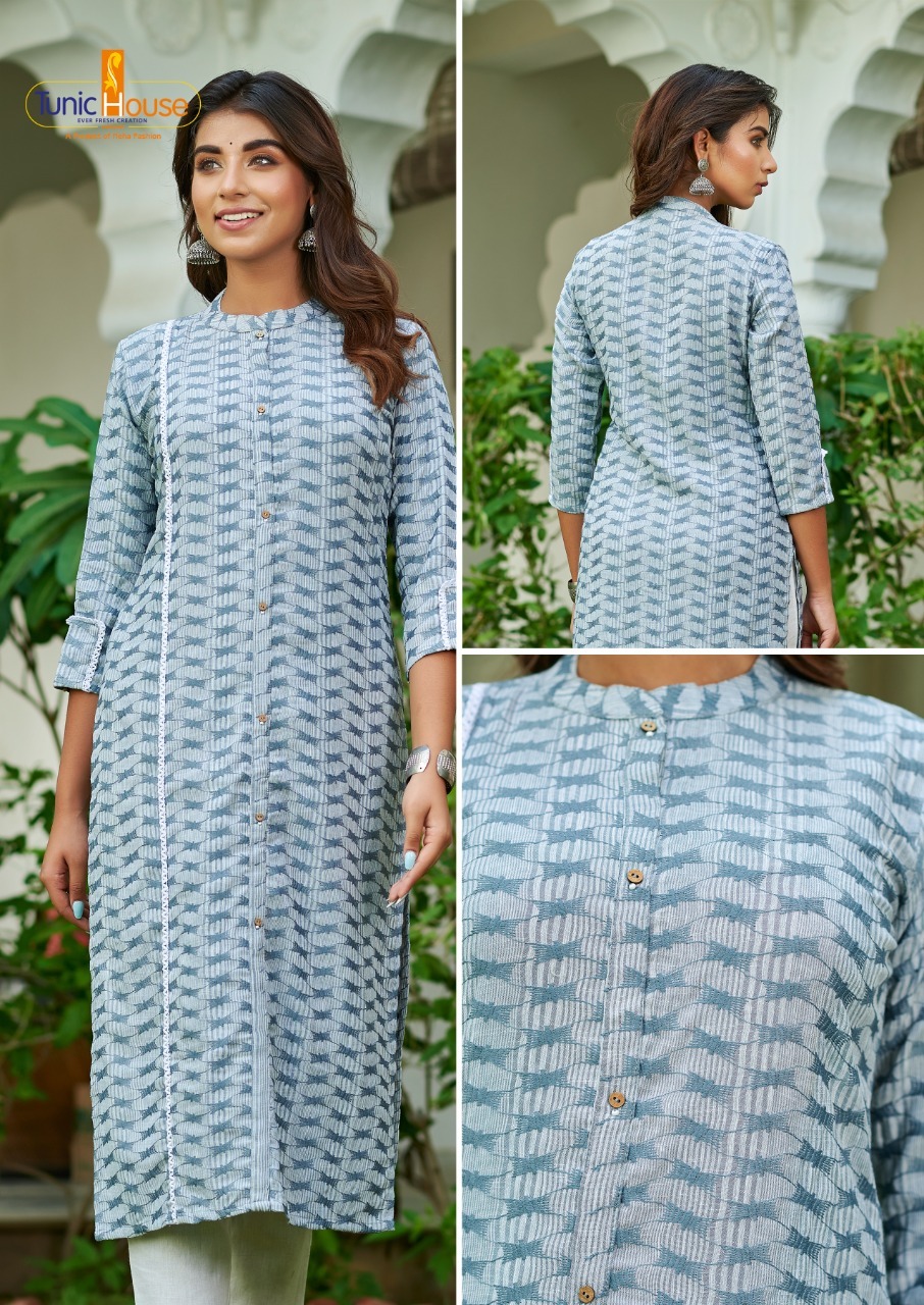 tunic house super star  viscouse new and modern style kurti size set