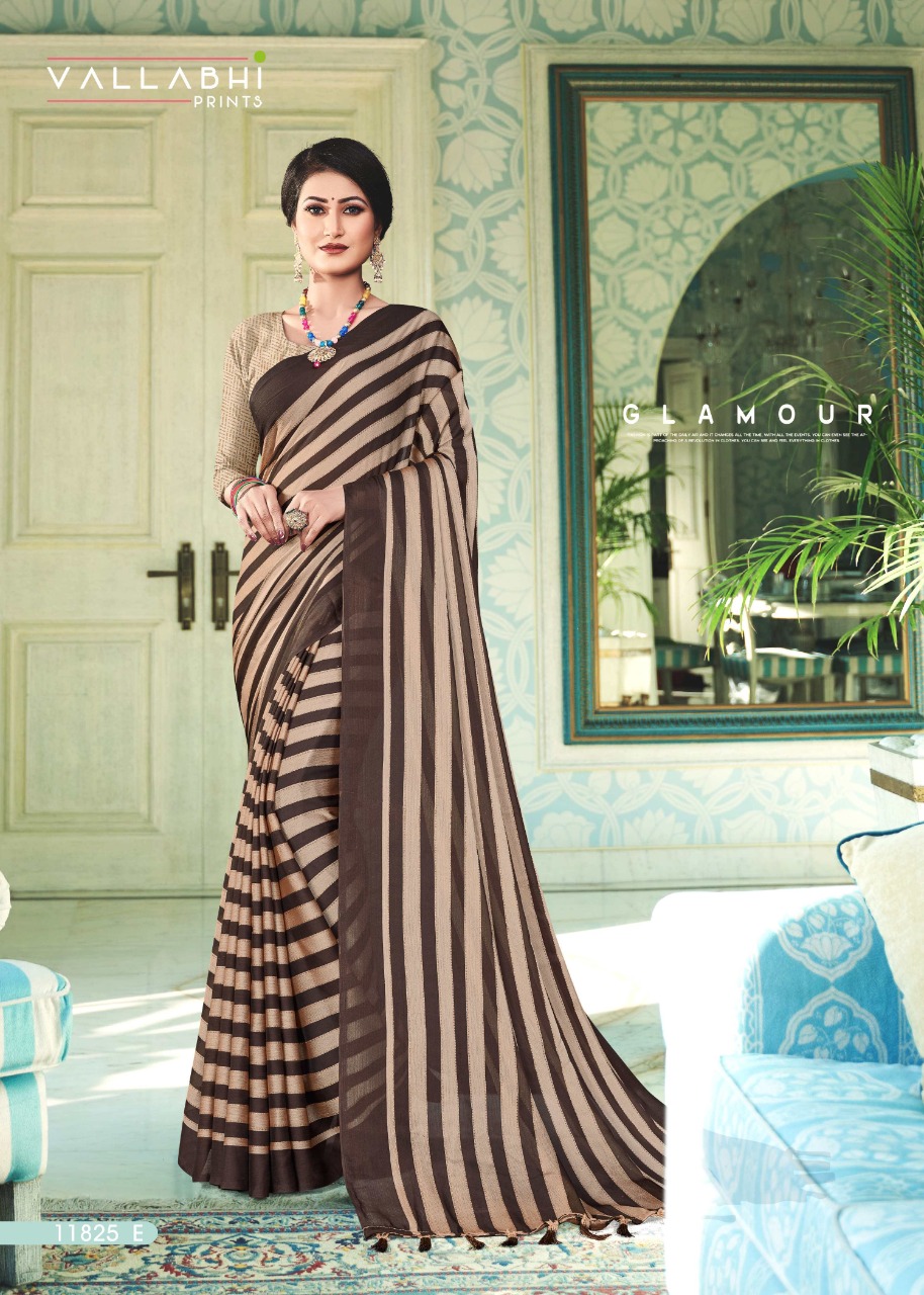 vallabhi print firangi 11825 chiffon print catchy look saree catalog