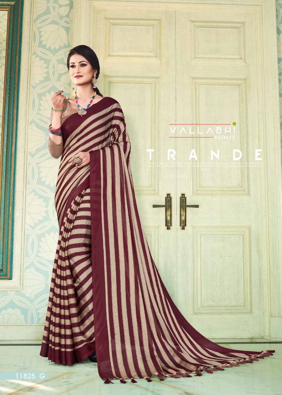 vallabhi print firangi 11825 chiffon print catchy look saree catalog