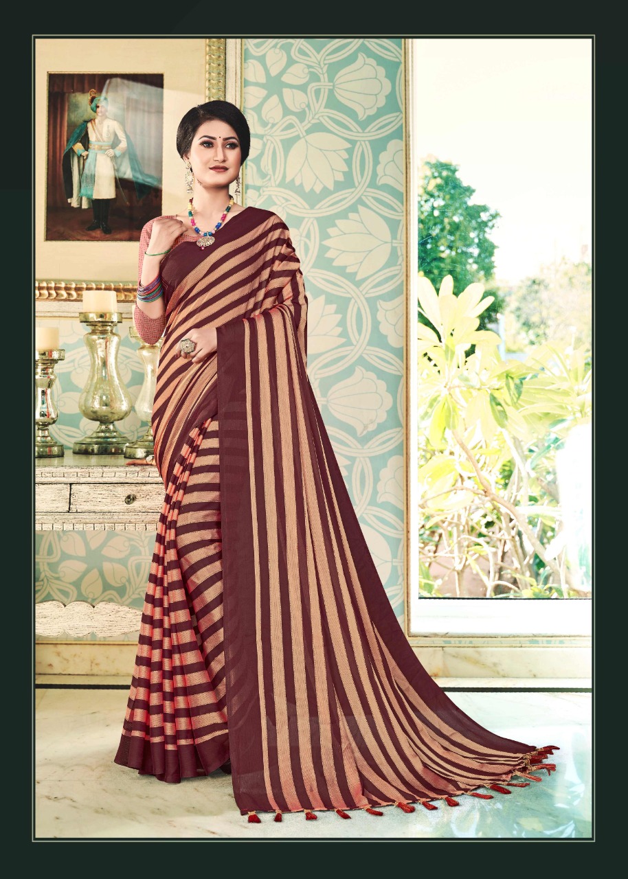 vallabhi print firangi 11825 chiffon print catchy look saree catalog