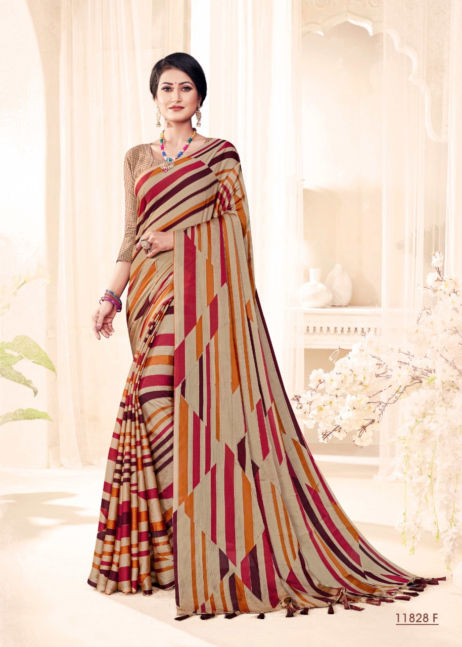 vallabhi print firangi 11828 chiffon print astonishing saree catalog