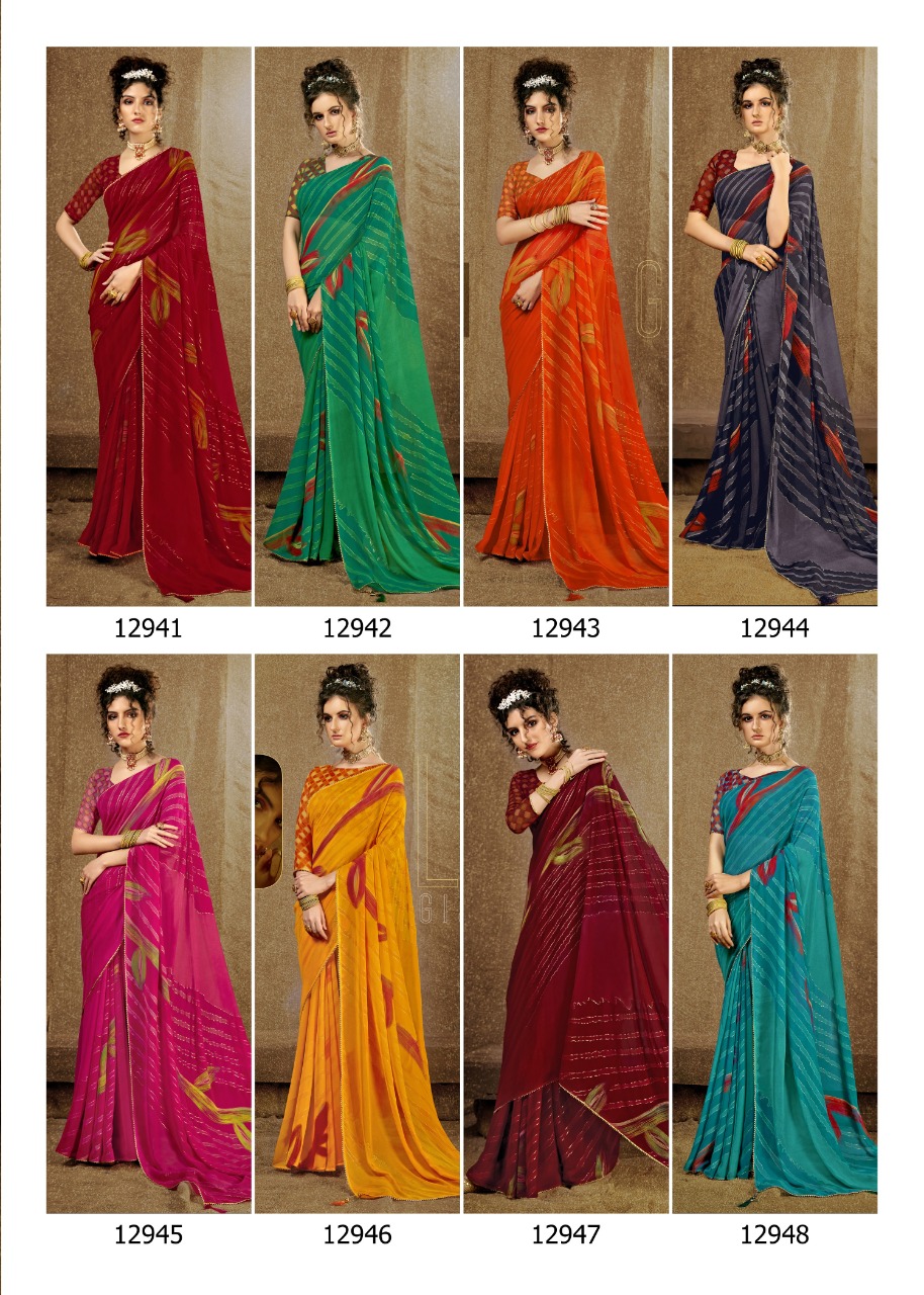 vallabhi print jhamkudi weighless attractive print saree catalog