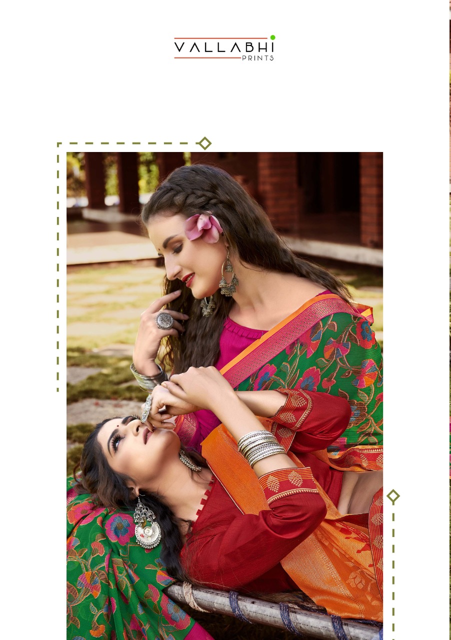 vallabhi print kalpana vol 3 Brasso print astonishing saree catalog