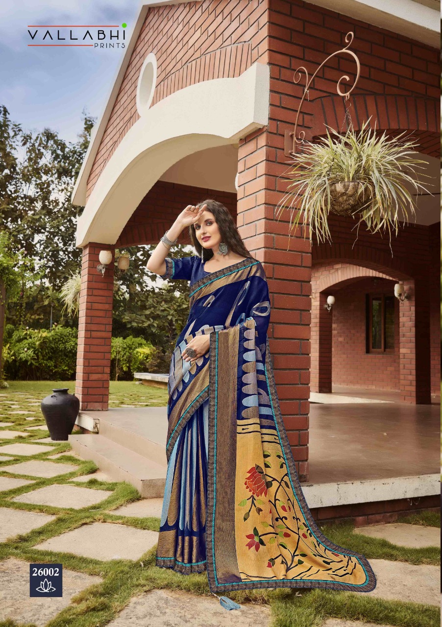 vallabhi print kalpana vol 3 Brasso print astonishing saree catalog