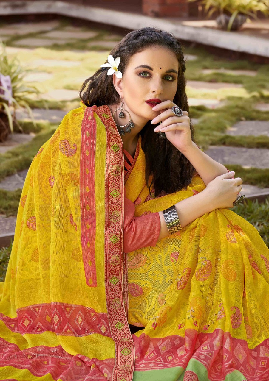 vallabhi print kalpana vol 3 Brasso print astonishing saree catalog