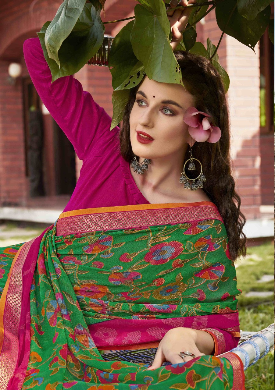 vallabhi print kalpana vol 3 Brasso print astonishing saree catalog