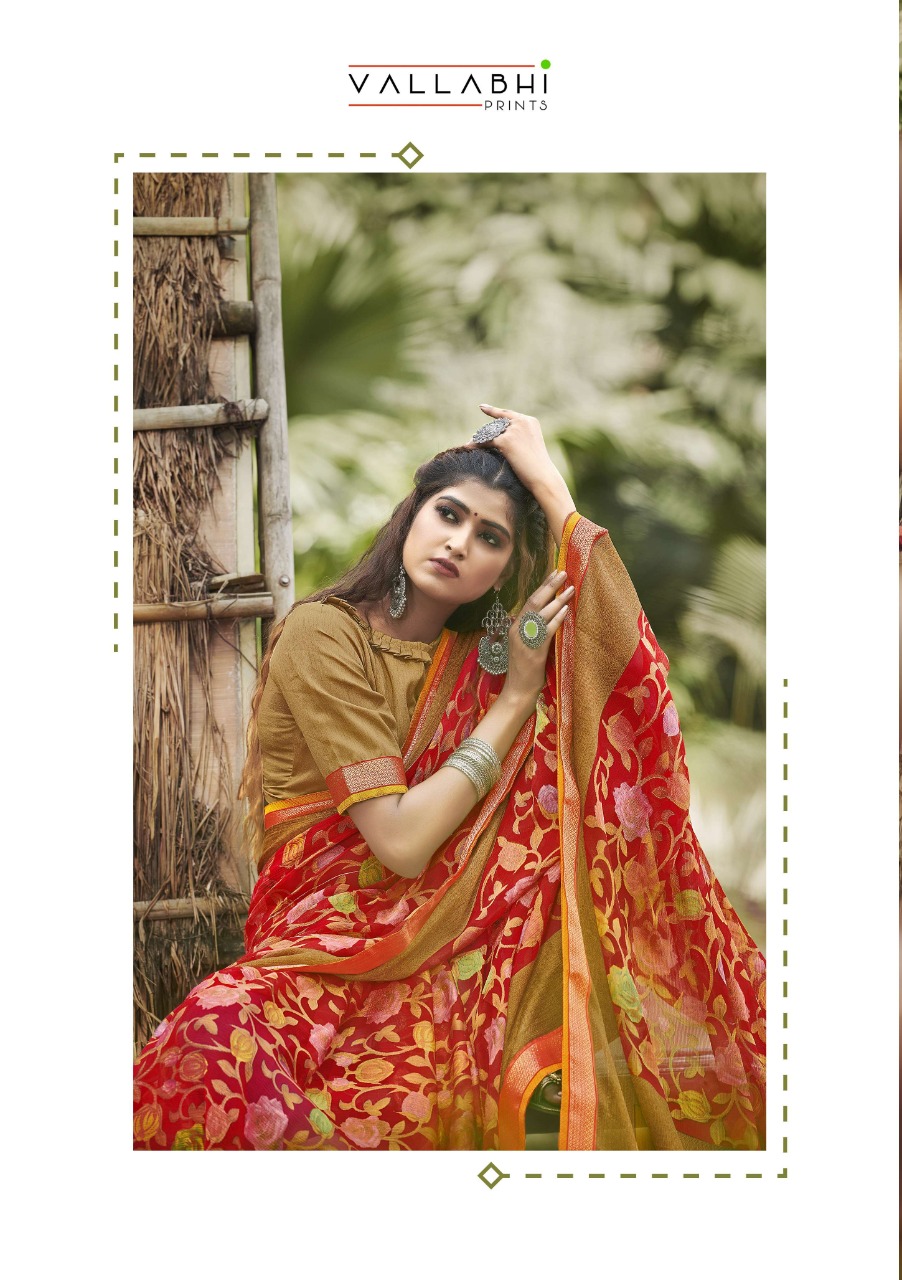 vallabhi print kalpana vol 3 Brasso print astonishing saree catalog