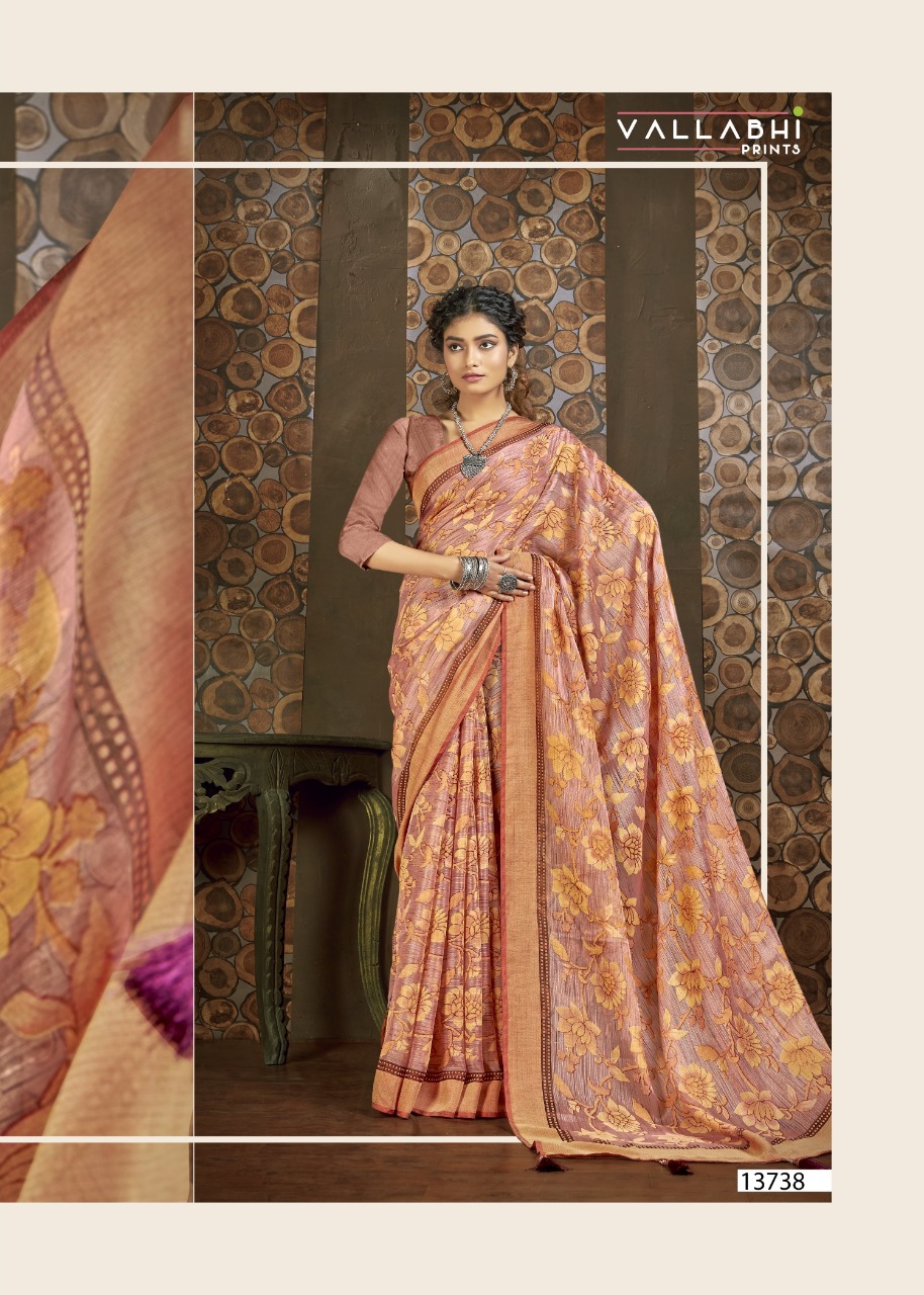 vallabhi print khusboo Brasso print astonishing saree catalog