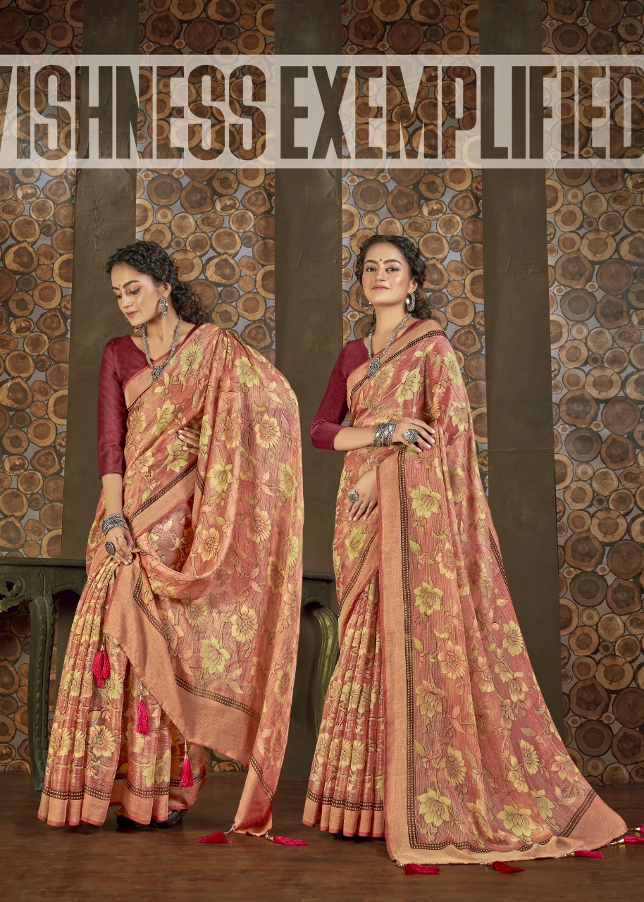 vallabhi print khusboo Brasso print astonishing saree catalog