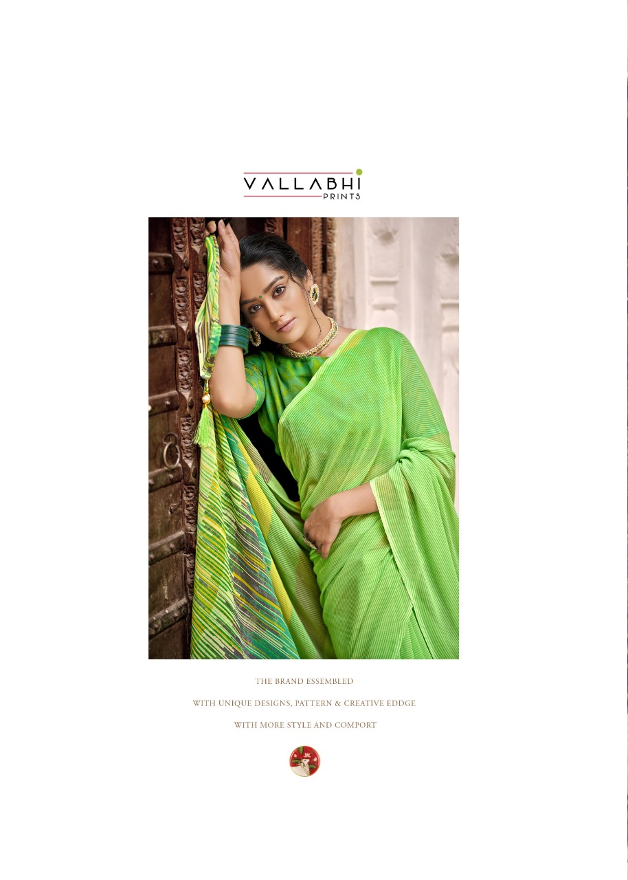 vallabhi print lilly vol 3 georgette exclusive print saree catalog