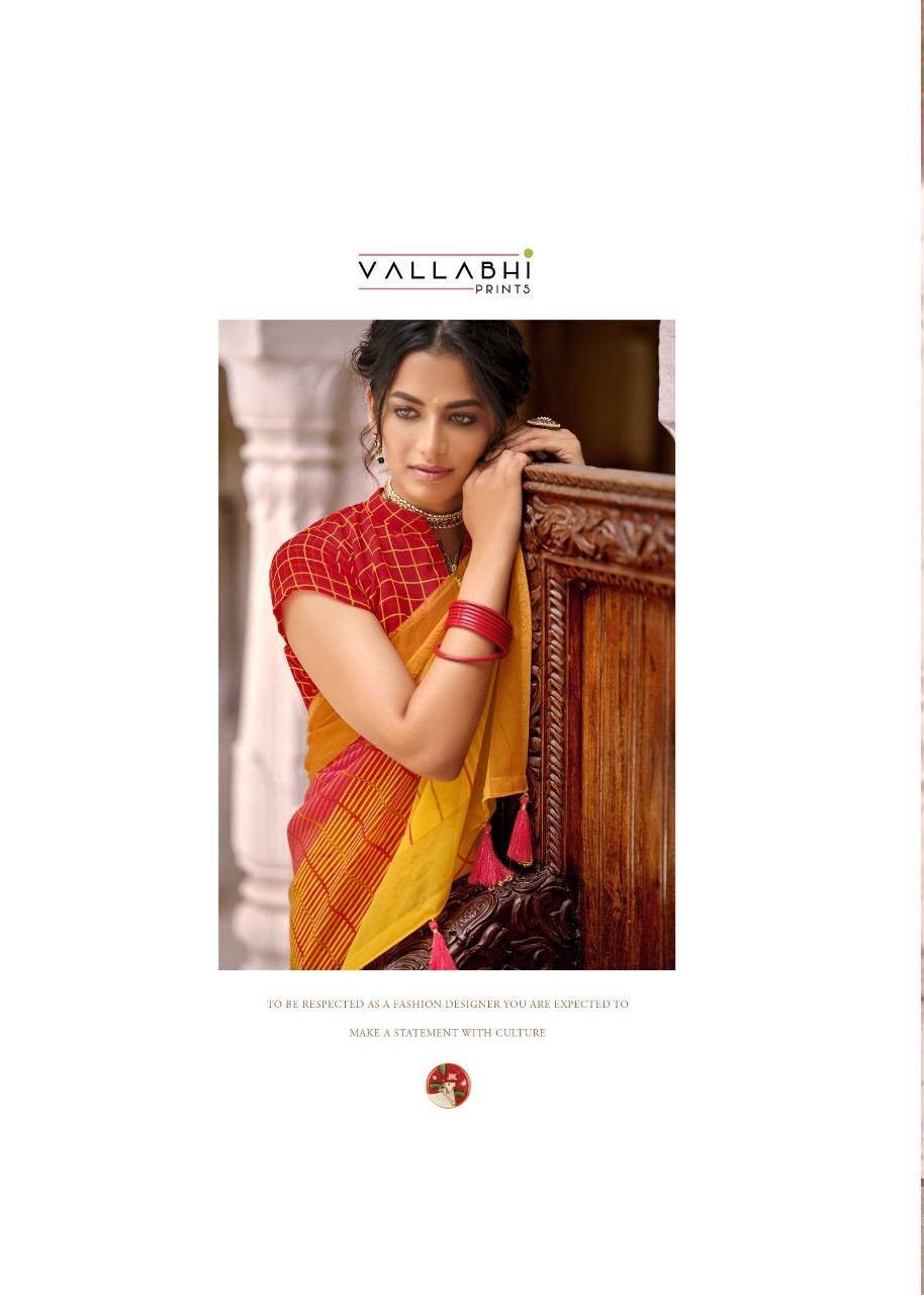 vallabhi print lilly vol 3 georgette exclusive print saree catalog