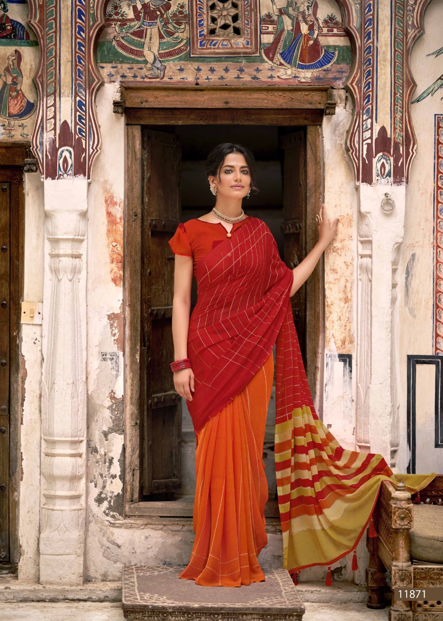 vallabhi print lilly vol 3 georgette exclusive print saree catalog