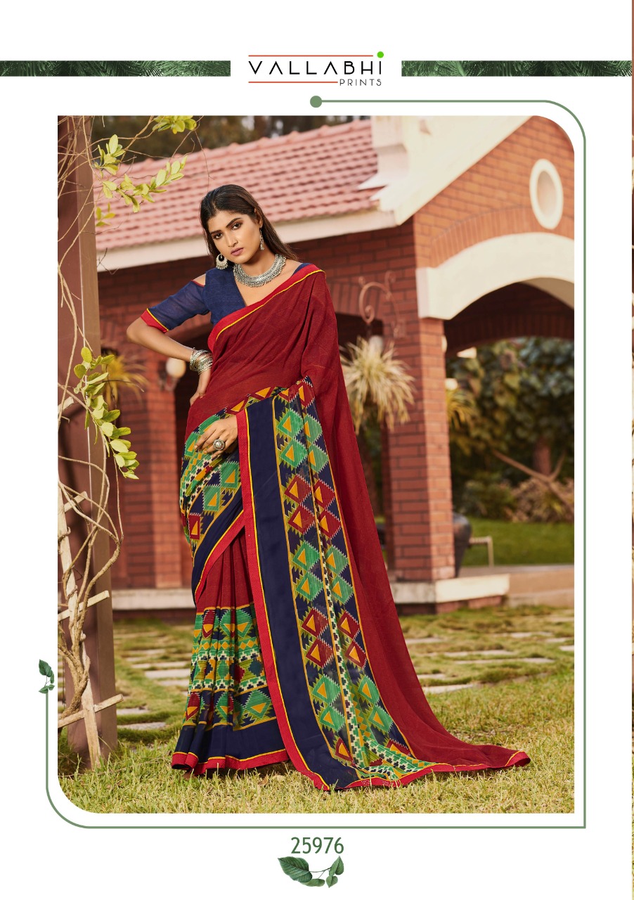 vallabhi print morni vol 6 dhani print exclusive print saree catalog