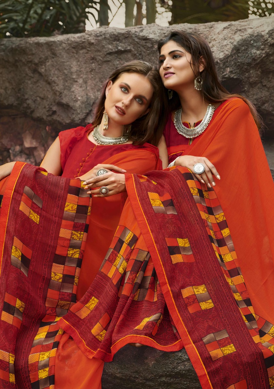 vallabhi print morni vol 6 dhani print exclusive print saree catalog