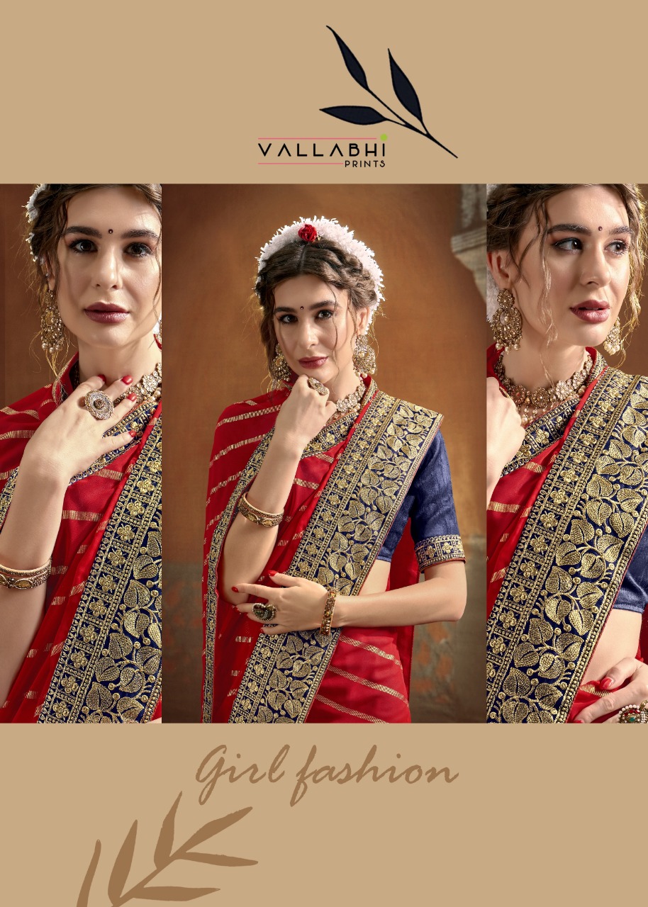 vallabhi print nitali georgette print astonishing saree catalog