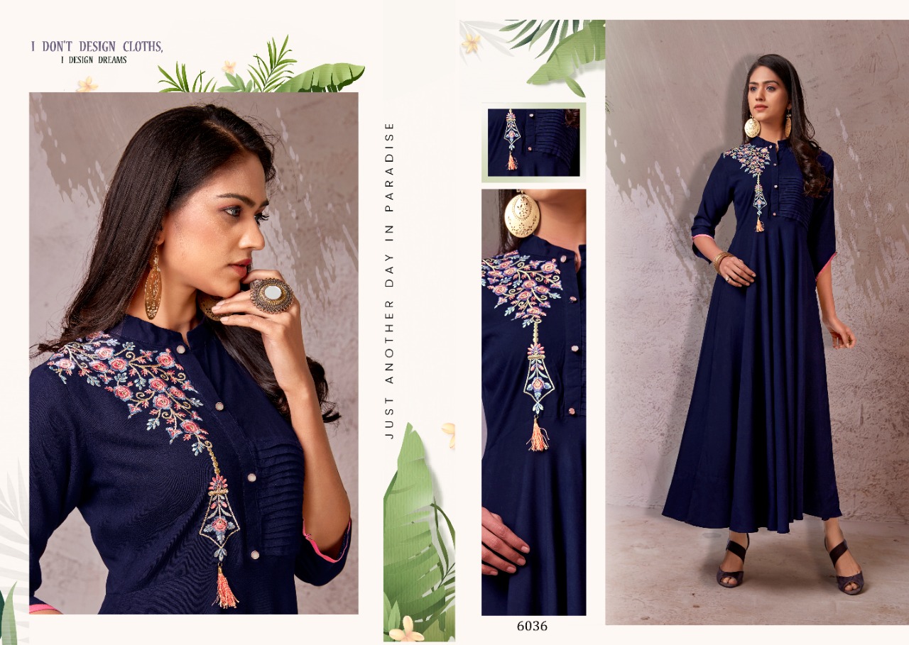 vardan designer Fame Vol 2 rayon innovative look kurti catalog