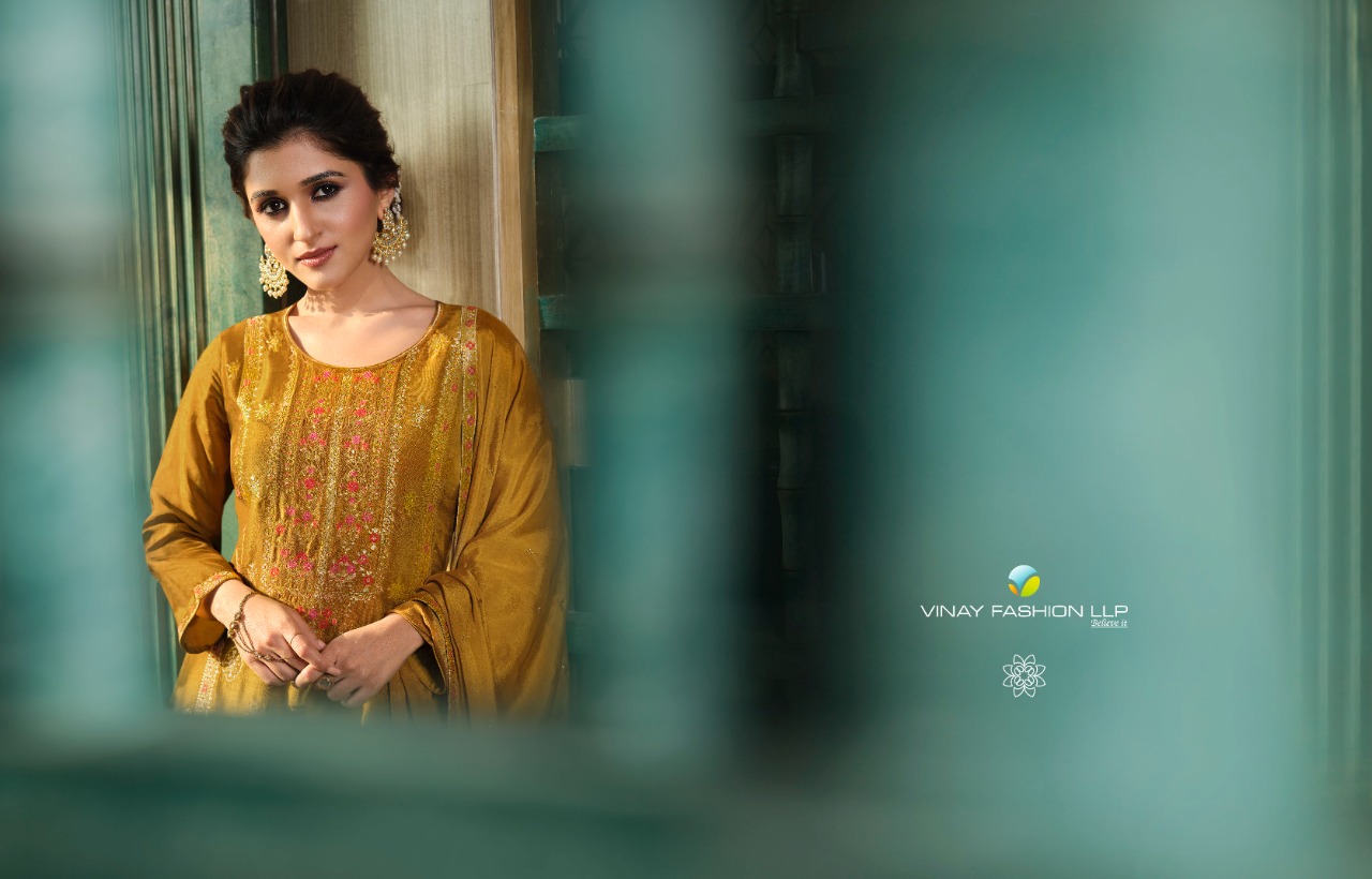 vinay fashion tumbaa zari viscose regal look top bottom with dupatta catalog