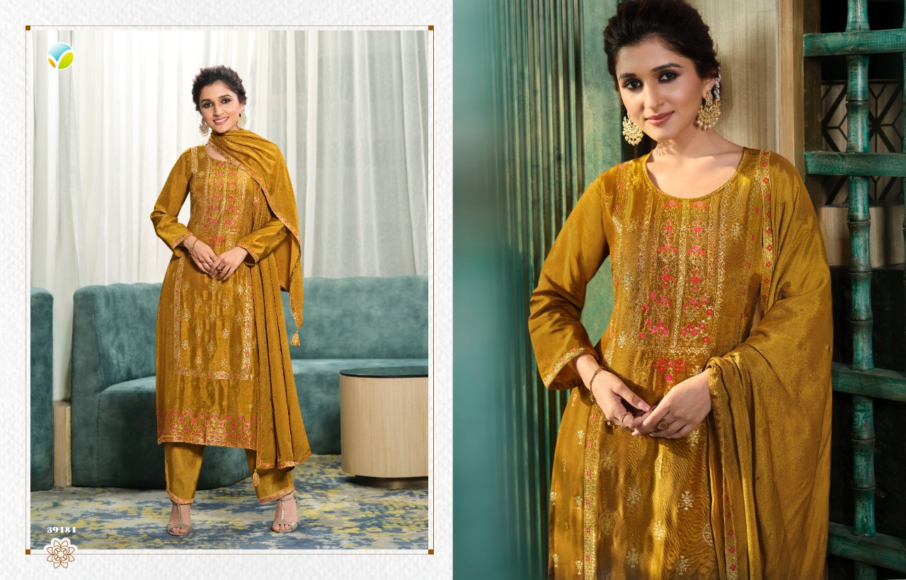 vinay fashion tumbaa zari viscose regal look top bottom with dupatta catalog