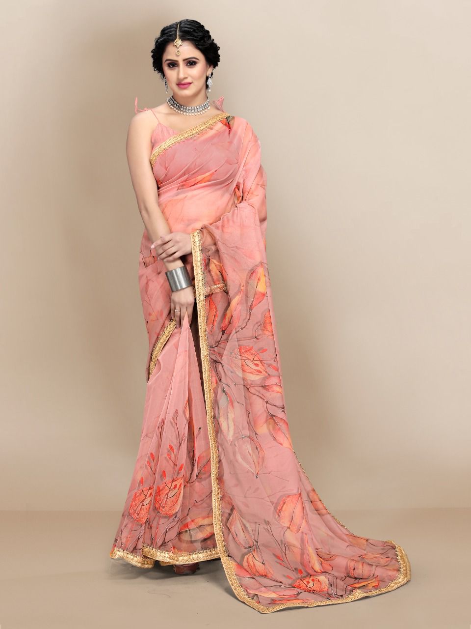 vivera international leona 3 organza decent look saree catalog