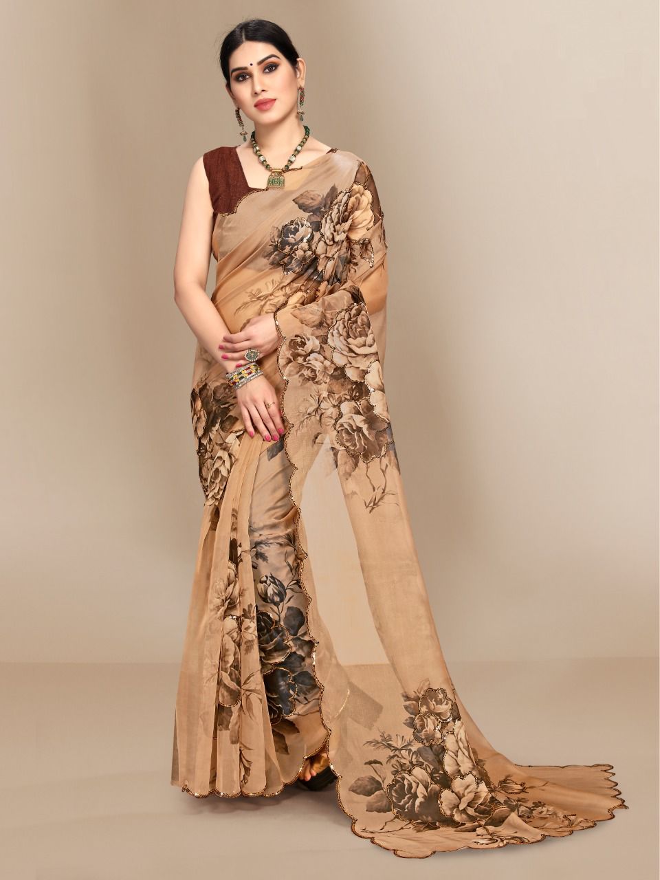 vivera international Marilyn2 Sarees organza elegant saree catalog