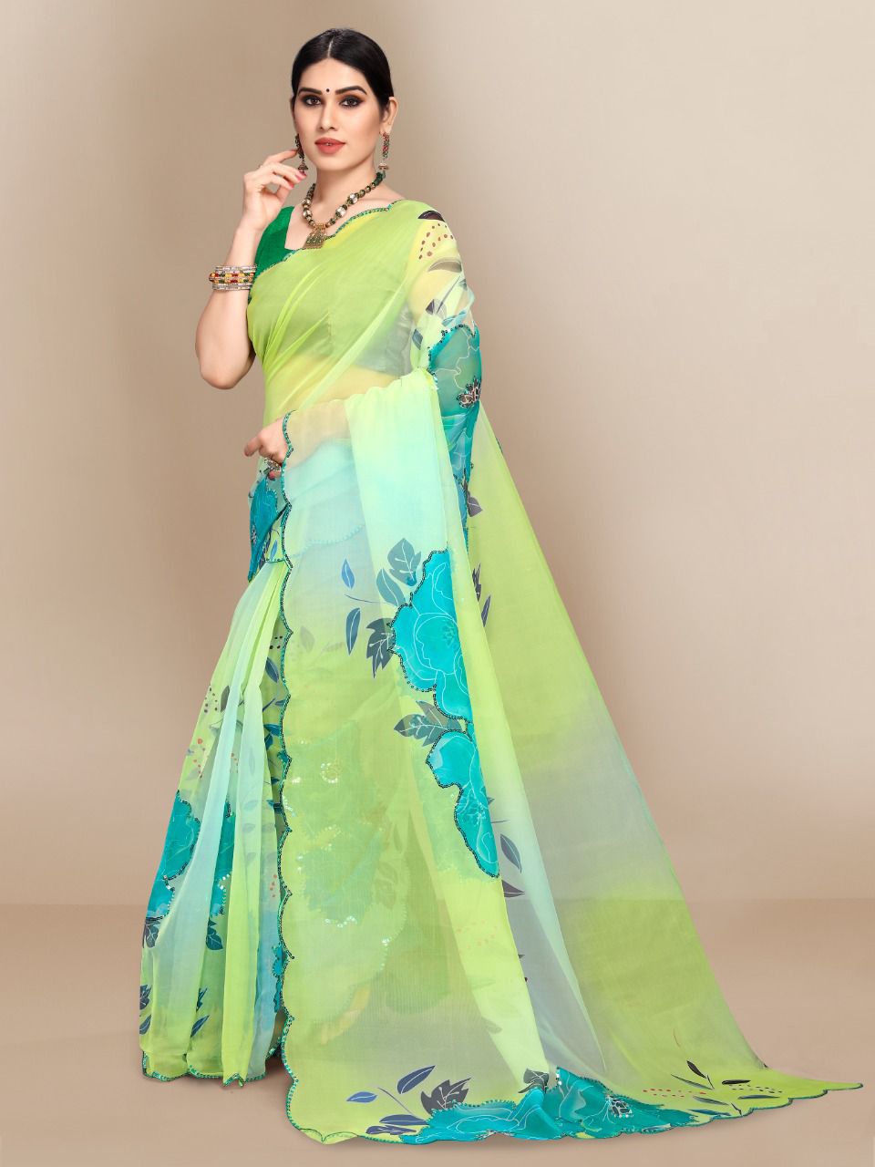 vivera international Marilyn2 Sarees organza elegant saree catalog