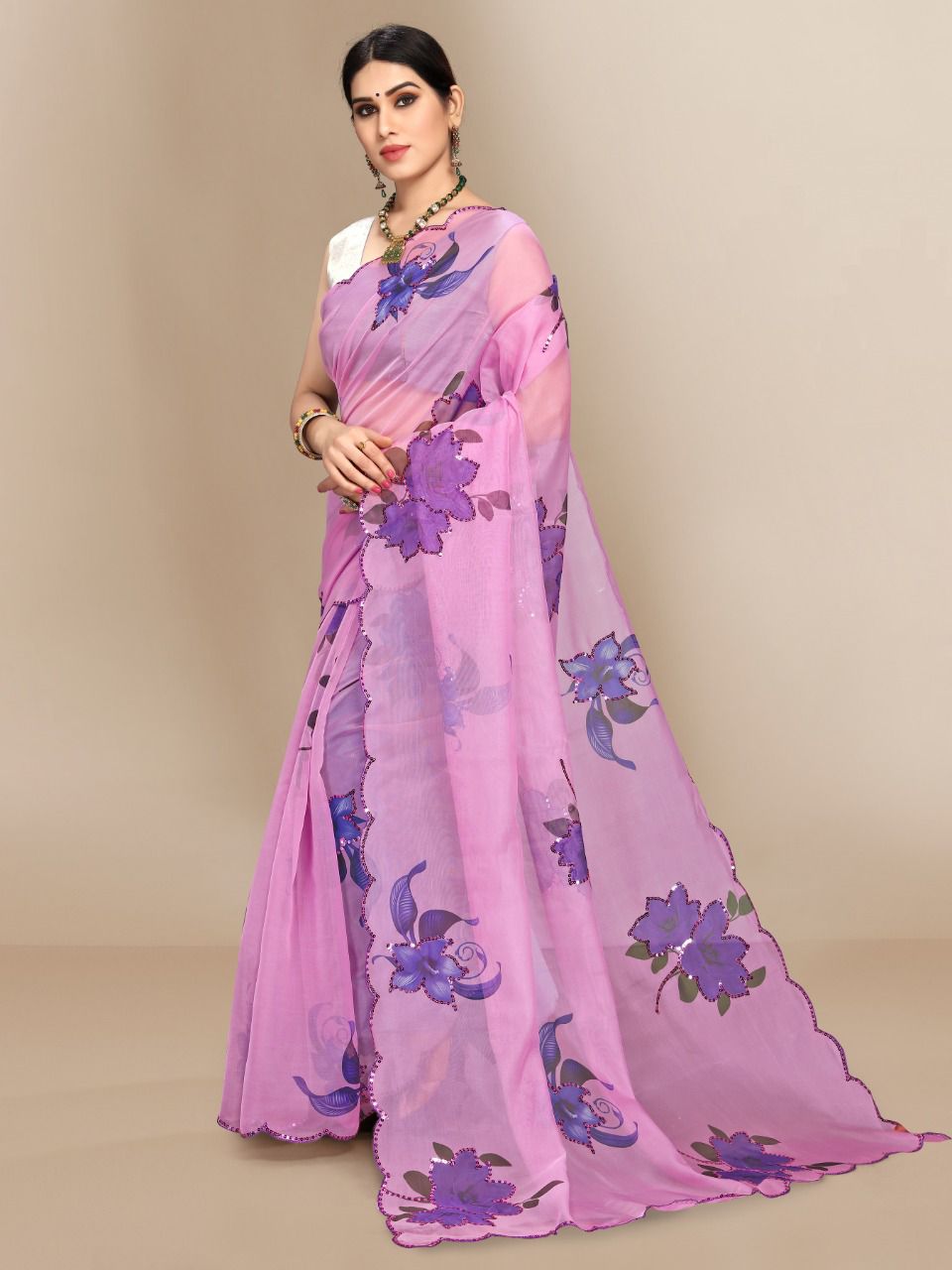 vivera international Marilyn2 Sarees organza elegant saree catalog