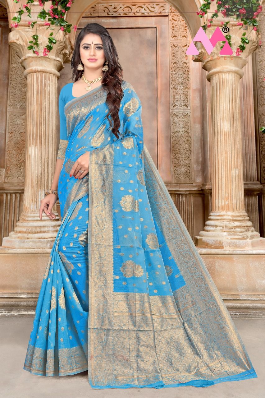 vivera international Princess Sarees2 Chanderi cotton attrective colour and look saree catalog