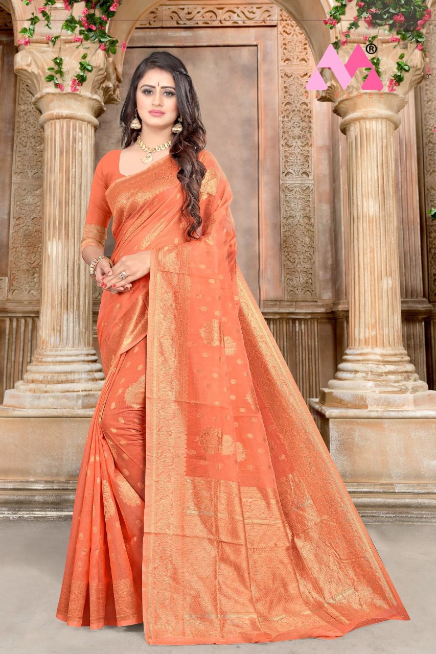 vivera international Princess Sarees2 Chanderi cotton attrective colour and look saree catalog