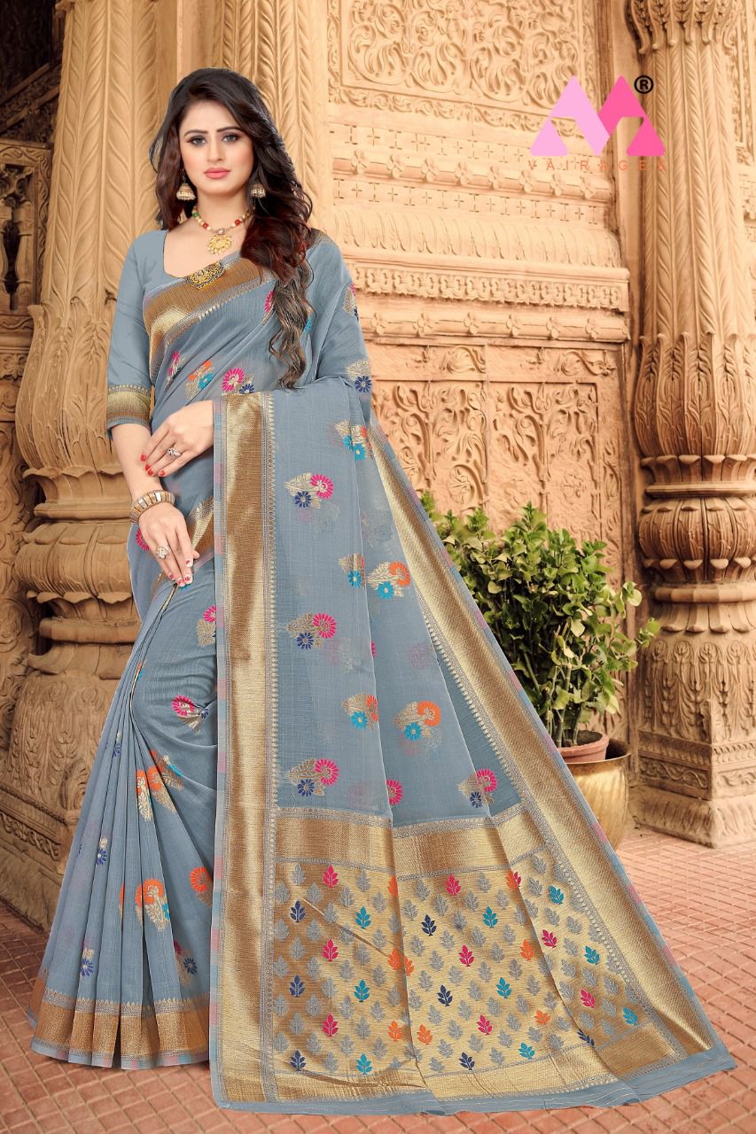 vivera international Raja Sarees 2 Chanderi cotton catchy look saree catalog