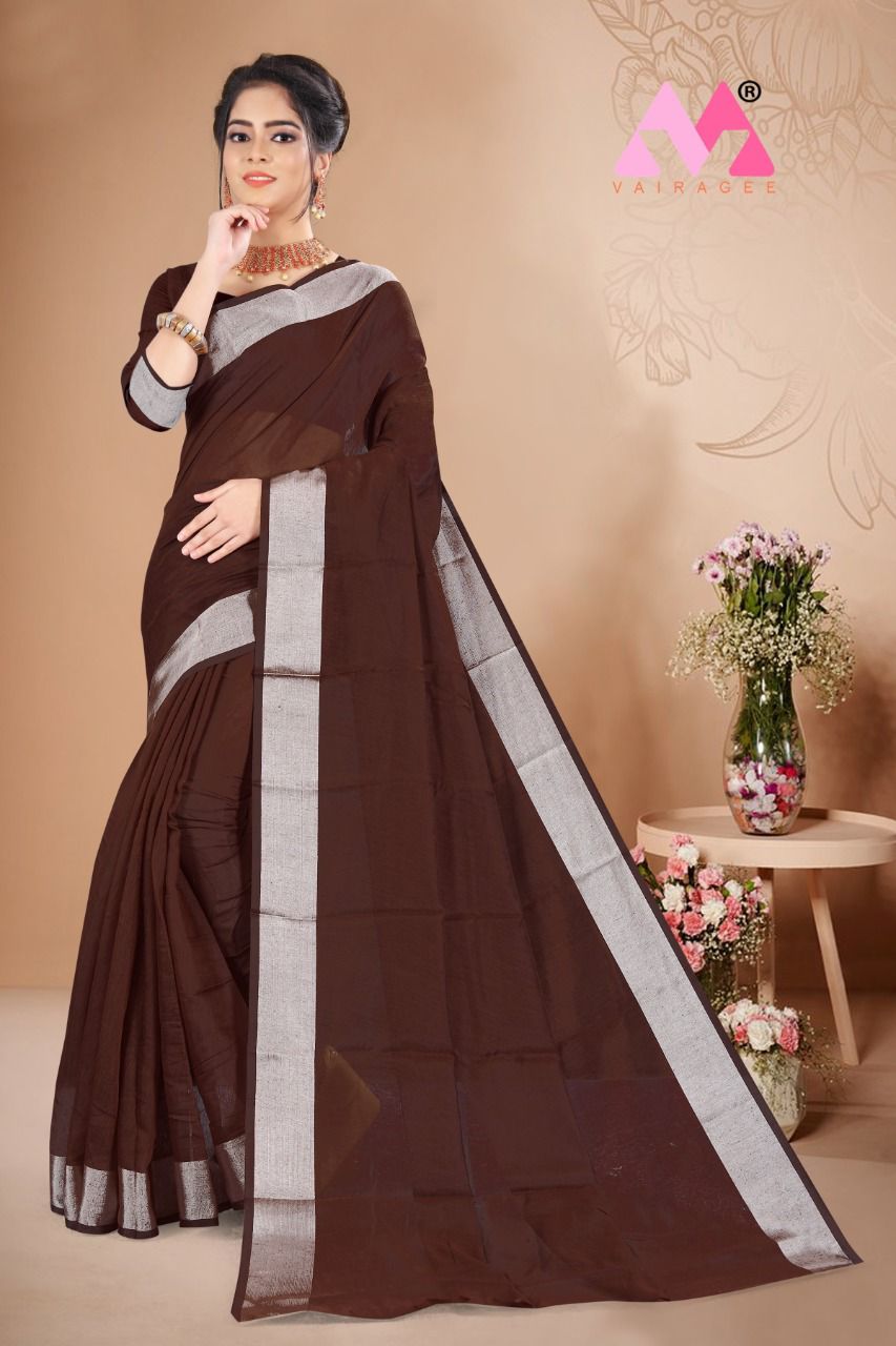 vivera international Raxita3 Sarees cotton decent look saree catalog