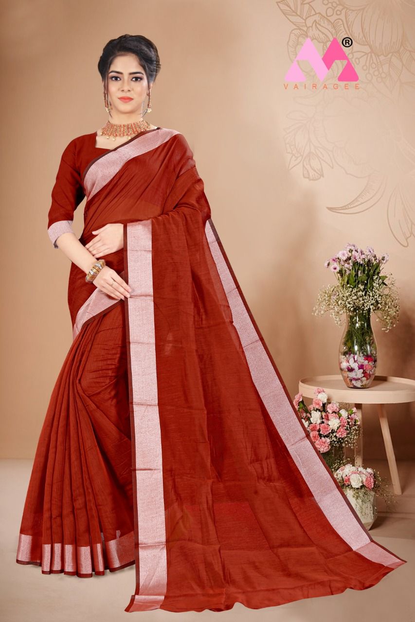 vivera international Raxita3 Sarees cotton decent look saree catalog