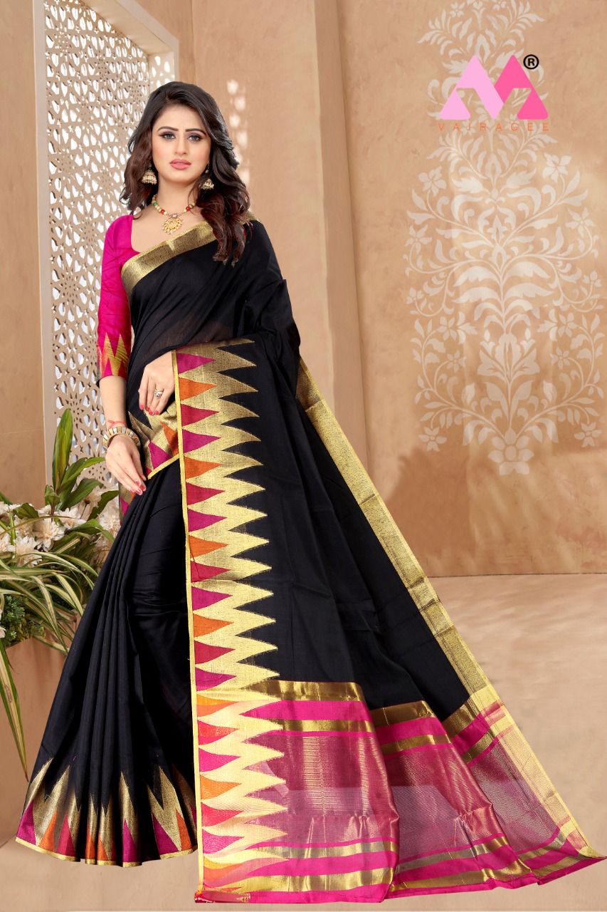 vivera international Temple Sarees cotton regal look saree catalog