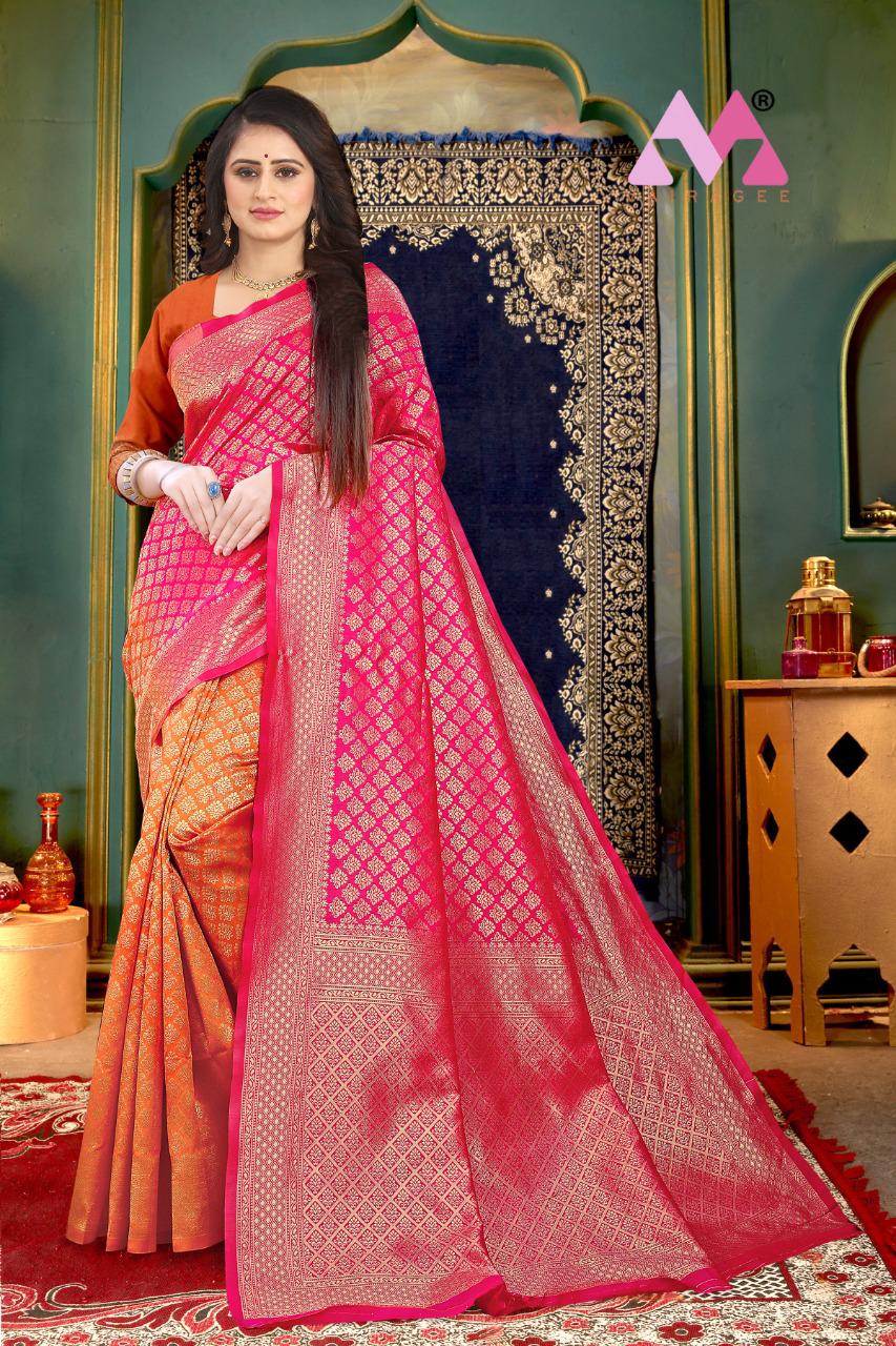 vivera international Viyara Sarees Banarasi Silk regal look saree catalog