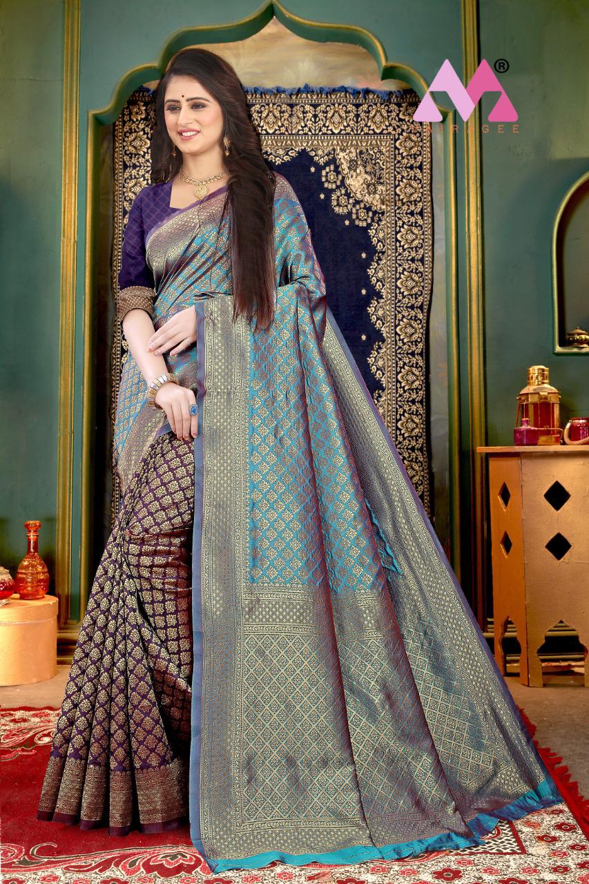 vivera international Viyara Sarees Banarasi Silk regal look saree catalog