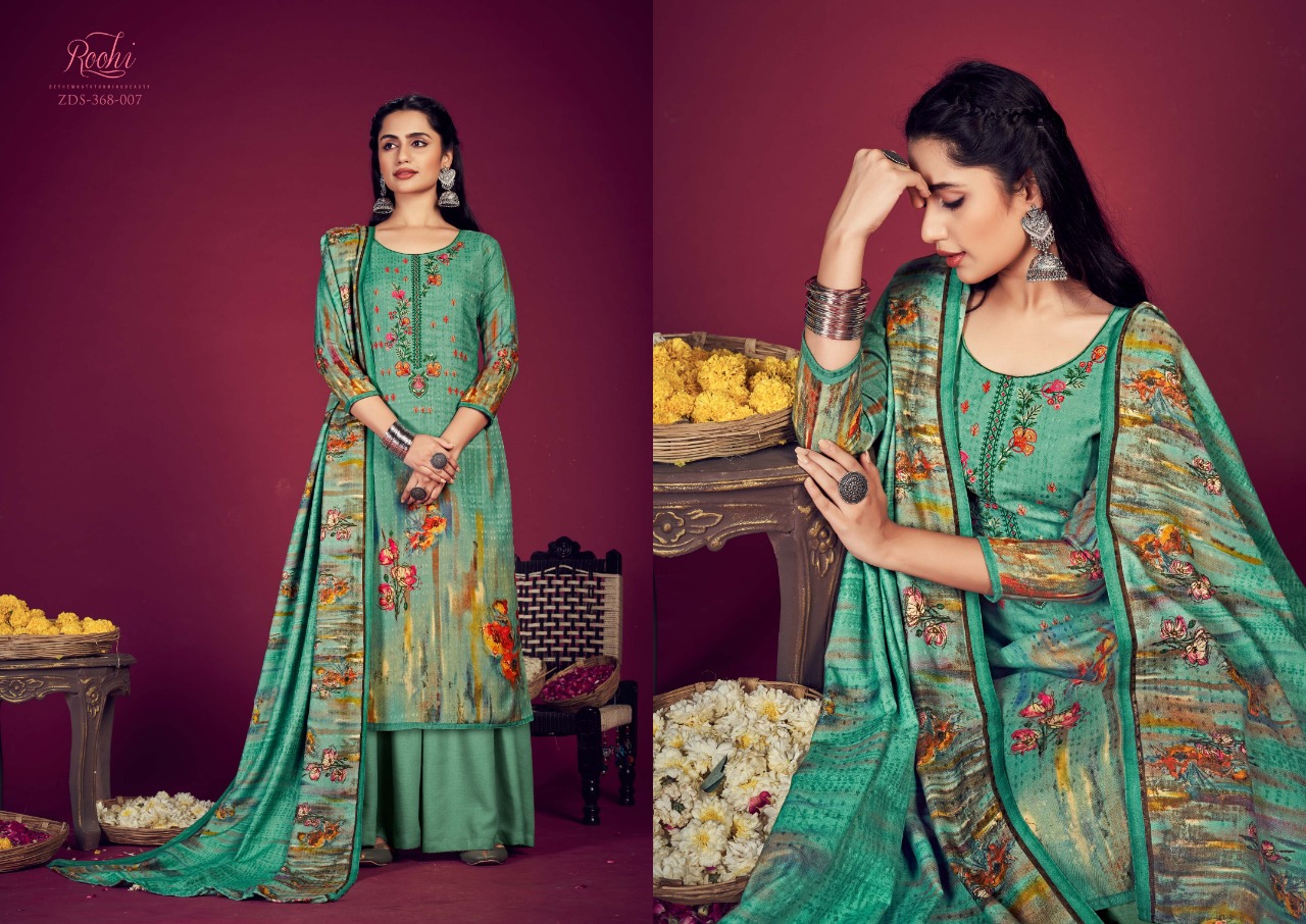 zulfat designer suit roohi pashmina astonishing salwar suit catalog