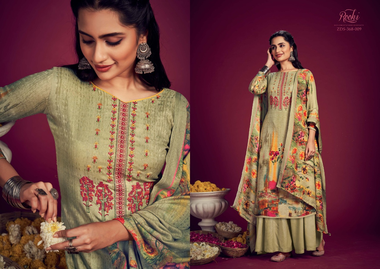 zulfat designer suit roohi pashmina astonishing salwar suit catalog