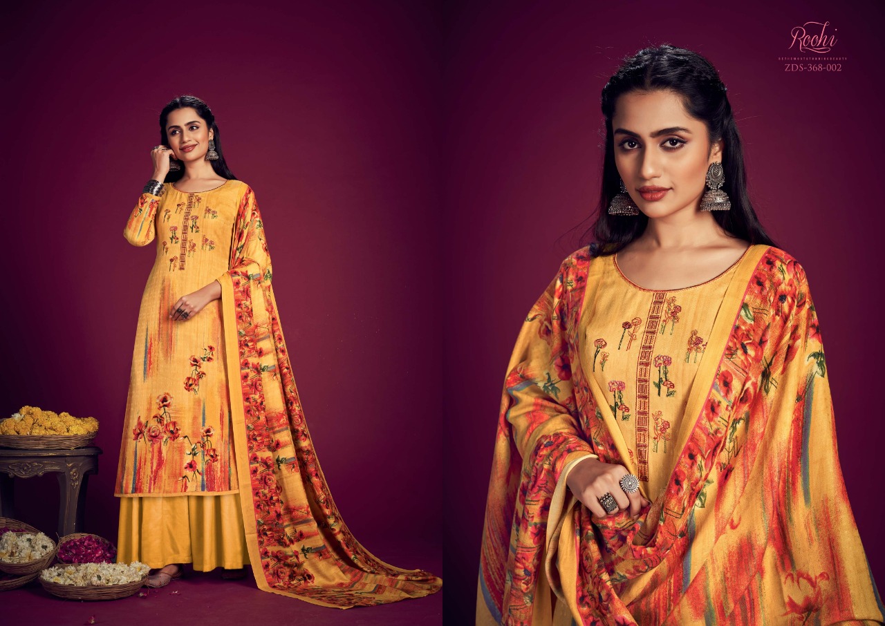 zulfat designer suit roohi pashmina astonishing salwar suit catalog