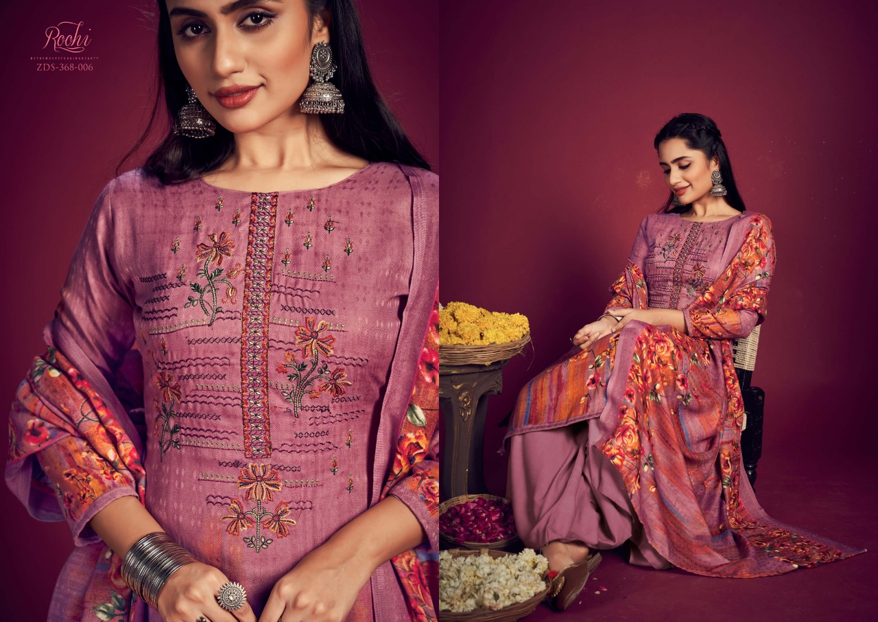 zulfat designer suit roohi pashmina astonishing salwar suit catalog