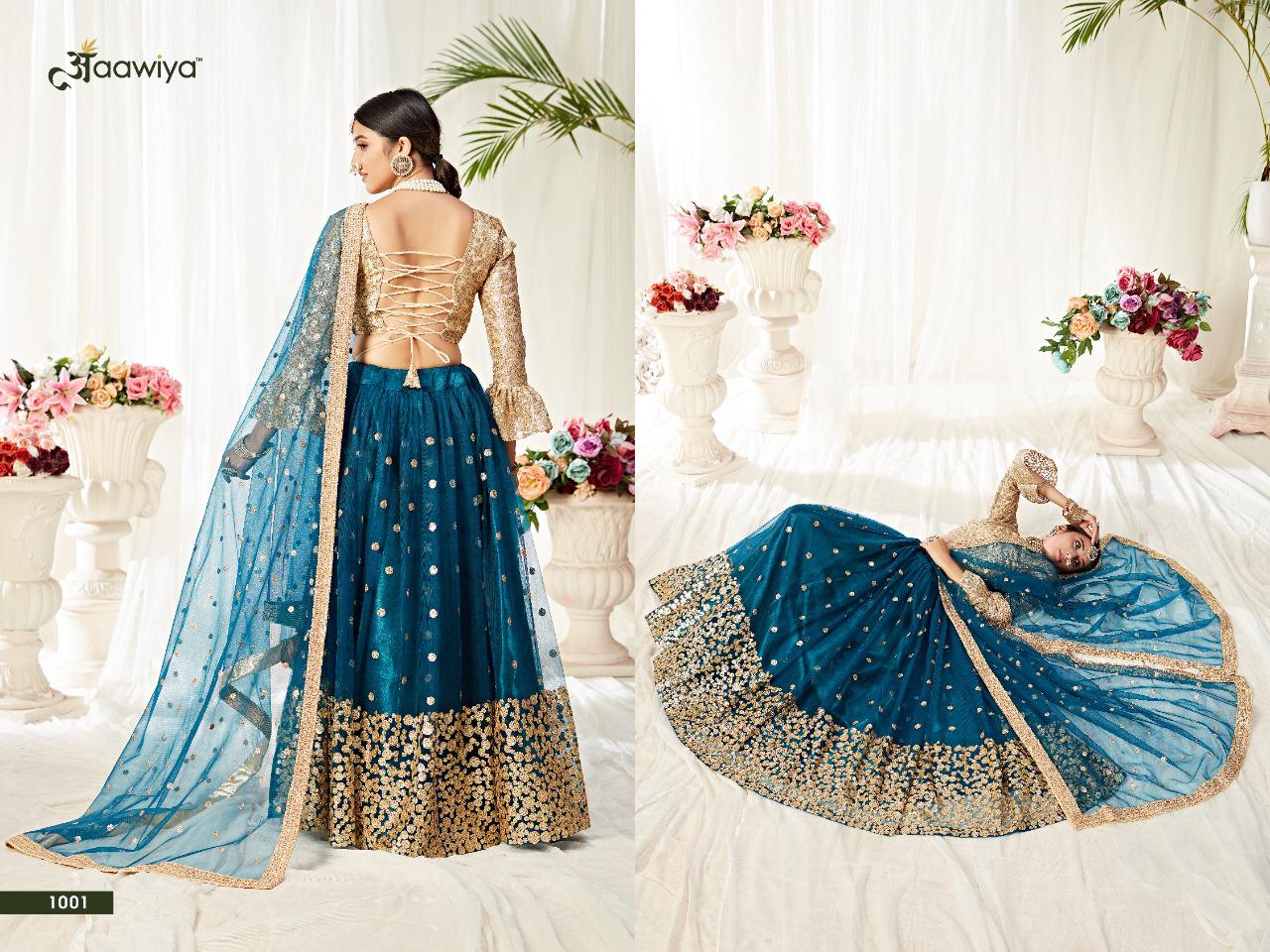 aawiya offical agnilekha vol 1 heavy net astonishing look lehngha choli with dupatta catalog